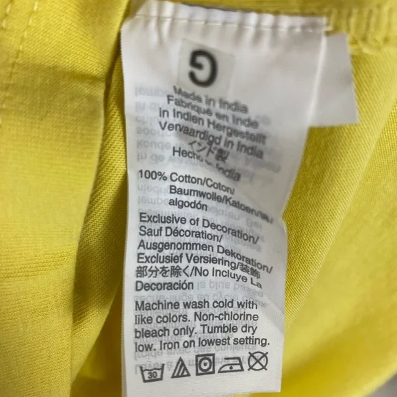 J. Crew Blouse Too Tunic Puff Sleeve Woven Lace Canary Yellow Womens Large NWTs - Picture 8 of 10